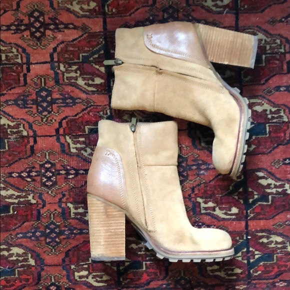 Sam Edelman Stacked Heel Hiker Boots - Picture 2 of 6